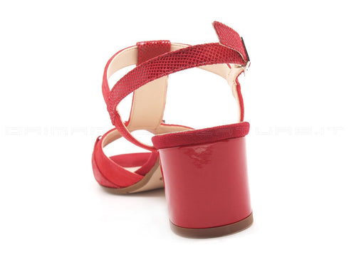 Melluso sandali con accessorio donna rosso